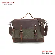 【vensers】韓潮頂級棉麻公事包(C207801軍綠)
