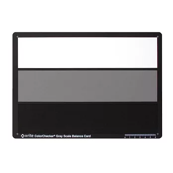 美國X-Rite ColorChecker灰階卡Gray Scale Card 18%灰卡校正白平衡卡M50103(A4大小;標準24-path白色.黑色與18灰色卡)