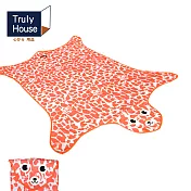 【Truly House】可愛動物野餐墊/地墊/防潮墊/寶寶爬行/地布(一般款)(三色任選)橘色