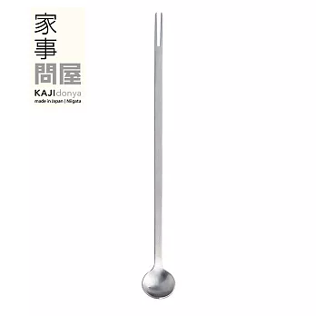 【家事問屋】日本製304不鏽鋼長柄雙功能調味匙(叉子/湯匙兩用)