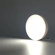電池式便攜磁吸觸控LED圓形小夜燈(1入)白光