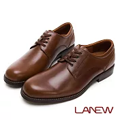 【LA NEW】Q Lite 經典素面綁帶紳士鞋(男2250335)JP24.5棕咖