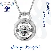 正版日本原裝【Crossfor New York】項鍊【Eternity永恆】純銀懸浮閃動項鍊 -單一款式
