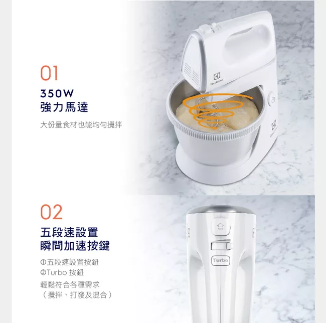 博客來 伊萊克斯桌上型攪拌機ehsm3417