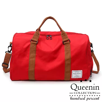 DF 生活趣館 - 休閒輕旅行多背法大容量旅行袋-共3色紅色 紅色
