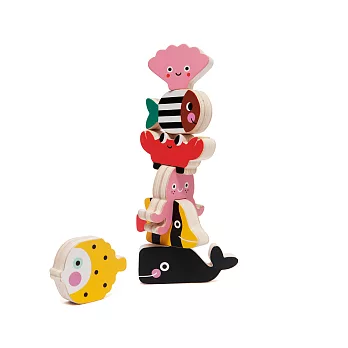 荷蘭Petit Monkey經典木玩-海洋動物疊疊樂(3Y+)