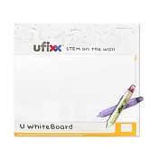 ufixx silicone A3白板貼彩繪體驗組(含2支蠟筆-顏色隨機)【溫美玉老師推薦】