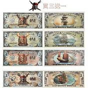 【耀典真品】 迪士尼 2007年系列 “ 神鬼奇航 ” 美元 紀念鈔 - 贈 2011年 “ 神鬼奇航 ” 美元 紀念鈔