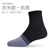 【老船長】(901-2)AG奈米銀除臭襪薄款中統襪-12雙入女款黑色