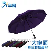 傘霸 大傘面10骨自動摺疊傘無紫色