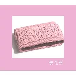 【U】COOCHAD─雙層織法柔軟保暖脖圍(七色可選) 粉紅色