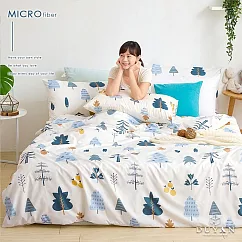 《DUYAN 竹漾》台灣製舒柔棉單人床包二件組─栗松秘境