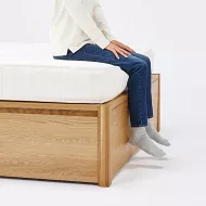 [MUJI無印良品]木製床架/橡木/Q/雙人加大