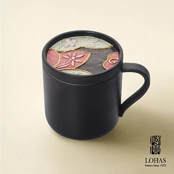 【陸寶LOHAS】刺繡隨心杯  精緻陶杯 刺繡紋路及立體感  辦公室茶杯首選