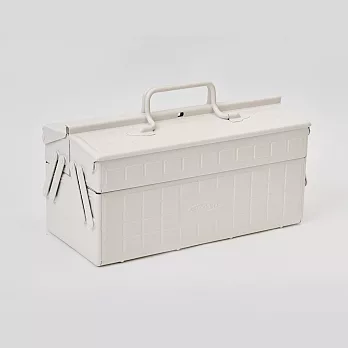 【TOYO BOX】 專業型兩段式工具箱-霧白