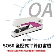 RAPID瑞典 SO60 超省力全壓式平針訂書機