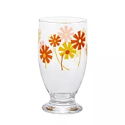 日本ADERIA 昭和復古花朵曲線高腳杯-共4款橘菊