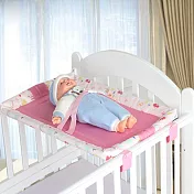 DF 童趣館 - 嬰兒床專用可折疊式平台床台-共4色粉色