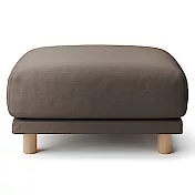 [MUJI無印良品]水洗棉帆布聚氨酯獨立筒沙發凳套/ 棕色