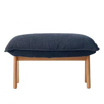 [MUJI無印良品]高椅背和室沙發用腳凳用套/ 水洗棉帆布/深藍