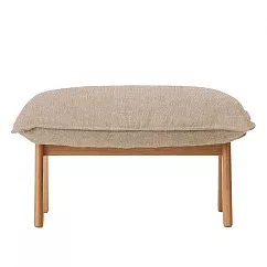 [MUJI無印良品]高椅背和室沙發用腳凳用套/ 棉麻網織/米色