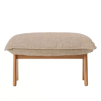 [MUJI無印良品]高椅背和室沙發用腳凳用套/ 棉麻網織/米色