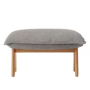 [MUJI無印良品]高椅背和室沙發用腳凳用套/棉麻網織/深灰