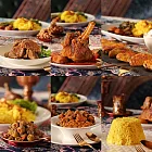 波斯廚房 冷凍加熱即食波斯料理包燉羊膝+燉雞+牛肋條+優格烤雞+紅石榴橄欖+薑黃飯4包