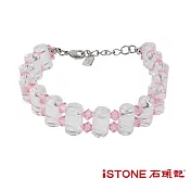 石頭記 水晶手鍊-魅力冰鑽(2色選)粉紅