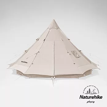 【Naturehike】朗 輕奢風戶外帶煙囪口12人大型棉布金字塔帳篷12.3 Glamping系列