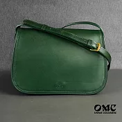 【OMC】【OMC】義大利植鞣革馬鞍包(大款)- 綠色