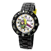 DF童趣館 - 超人氣迪士尼動畫系列運動風數字殼兒童手錶-共6色巴斯光年黑色