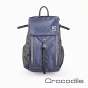 【Crocodile】 X-lite系列多功能後背包 0104-07903 藍色
