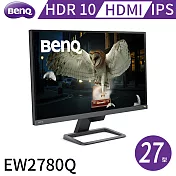 BenQ 27型2K HDRi類瞳孔螢幕-EW2780Q(HDMI 2.0/HDR 10/DP/喇叭5w*2)