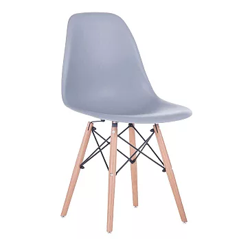 E-home 二入組 EMS北歐經典造型餐椅 六色可選灰色x2