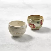 有種創意 - 日本美濃燒 - 手感和風茶杯 - 山茶對杯組(2件式)