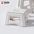 【日本天馬】快收耐固便攜式防滑摺疊/摺合椅-高22CM-  典雅白