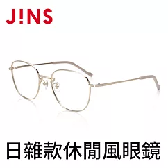 JINS 日雜款休閒風眼鏡(AUMF20A013)米白金
