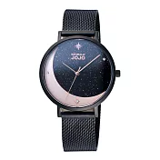 NATURALLY JOJO 星辰照耀時尚腕錶-黑-JO96977-88F
