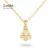 【LOTIN-米奇家族-台灣限定款】一顆門牙的奇奇 鎖骨鍊 金色
