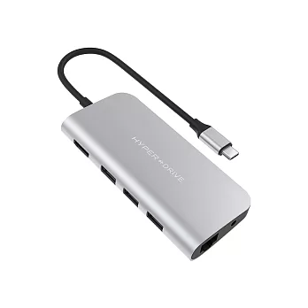 HyperDrive 9-in-1 USB-C Hub銀