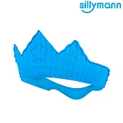 【韓國sillymann】100%鉑金矽膠皇冠幼兒洗髮帽藍色