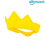 【韓國sillymann】100%鉑金矽膠皇冠幼兒洗髮帽黃色