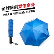 【KUAIZI】地表最強防風雙玻纖傘骨自動開收傘秘境藍