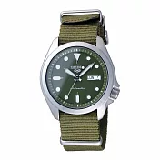 SEIKO 次世代5號潮流機械腕錶-銀X綠-SRPE65K1