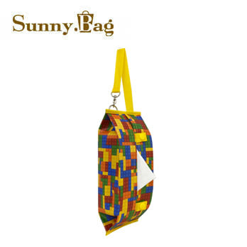 SunnyBag-抽取式衛生紙套-彩色積木-黃