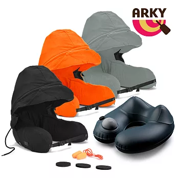 ARKY Somnus Travel Pillow 咕咕旅行枕-按壓充氣版紐西蘭黑