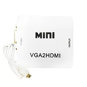 K-Line VGA 轉 HDMI + Audio 影音轉換器(白)