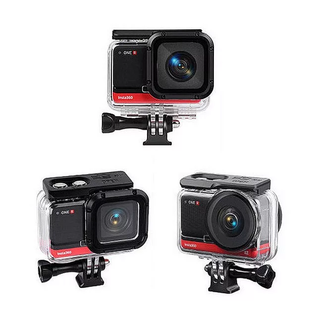 【LOTUS】INSTA360 ONE R 4K廣角鏡套組 防水殼 潛水盒 60米 送紅濾鏡