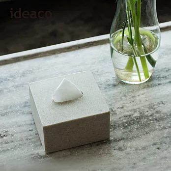 【日本ideaco】方形砂岩餐巾紙盒 -沙白